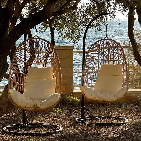 Luxury Seaside With A Classic Mediterranean Olive Garden, A Fully Equipped Professional Kitchen, Pool, Sauna, Padle Boards And Canoe - Miolin House Villa *